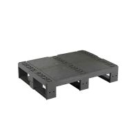 Palete de plástico - 800x600x160mm - 3 patins