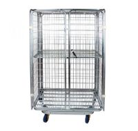 Roll Container de Segurança Encaixável1200x800x1800mm - com prateleira