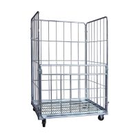 Roll container para lavandaria com portão frontal articulado 1200x800x1800mm