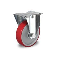 Rodízio de 100 milímetros de diâmetro fixo de rícino rolamento - PA / PU