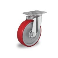 Roda 100 mm de diâmetro,com rolamento de esferas- PA / PU