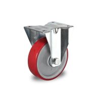 Rodízio de 125mm de diâmetro fixo, com rolamento - PA / PU