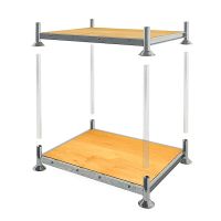 Rack móvel simples - 1545x1180x310mm - galvanizado