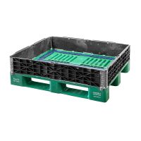 Colar de plástico 1200x1000x200mm - 4 dobradiças