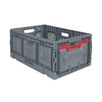 Caixa dobrável 600x400x260mm - perfurada / capacidade 55 litros 
