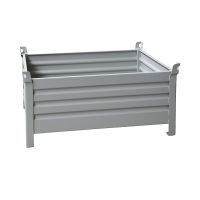 Contentor metal 1200x800x600mm, com dois patins