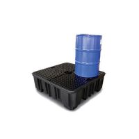 Palete retenção de líquidos 380x1290x480mm com grade - 485 litros