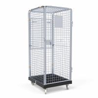 Roll Container anti-roubo para armazém, 815x724x1810mm, embalagem plana