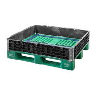 Colar de plástico 1200x1000x200mm - 4 dobradiças
