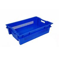 Caixa euronorm 600x400x150mm - base fechada - paredes laterais perfuradas