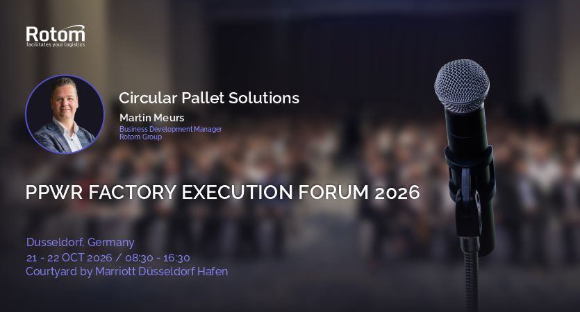 A Rotom marcará presença no PPWR Factory Execution Forum 2026, em Düsseldorf, Alemanha