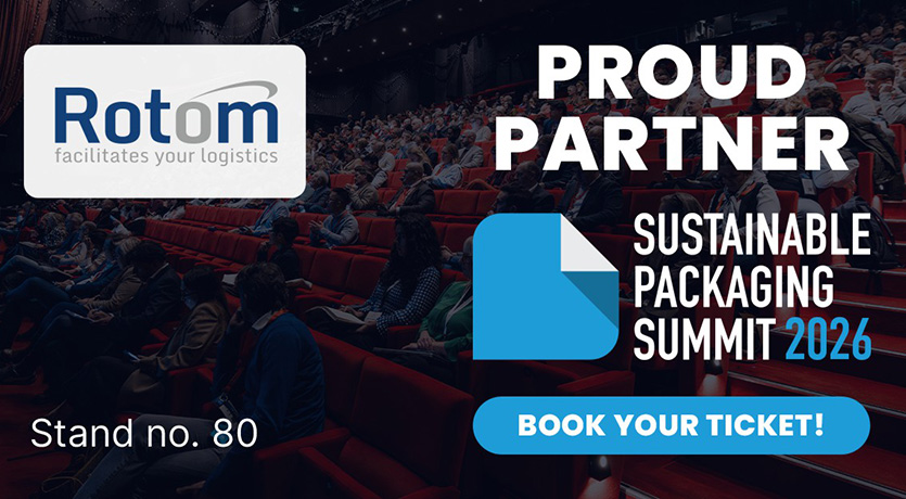 A Rotom vai participar na Sustainable Packaging Summit 2026, em Utrecht, na Países Baixos