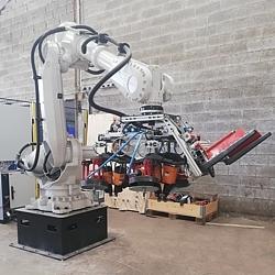 Automatização da produção - Novos robôs na produção de paletes na Rotom Holanda e França